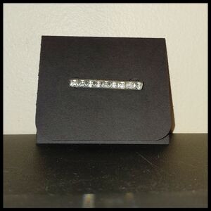 Vintage Square  Cut Rhinestone Bar Brooch